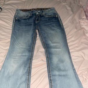 Rock Revival Jeans- light wash. Size 33